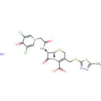 63521-15-3 Cefazedone sodium salt chemical structure
