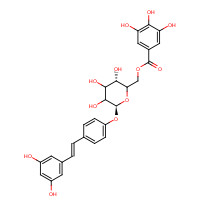 64898-03-9 Resveratrol 4'-(6"-galloylglucoside) chemical structure