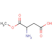 65414-77-9 3-amino-4-methoxy-4-oxobutanoic acid chemical structure