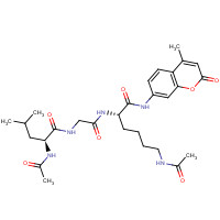 660847-06-3 (S)-6-acetamido-2-(2-((S)-2-acetamido-4-methylpentanamido)acetamido)-N-(4-methyl-2-oxo-2H-chromen-7-yl)hexanamide chemical structure