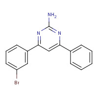 67005-21-4 4-(3-bromophenyl)-6-phenylpyrimidin-2-amine chemical structure