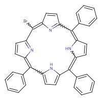 67066-09-5 5-MONOBROMO-10,15,20-TRIPHENYLPORPHIN chemical structure
