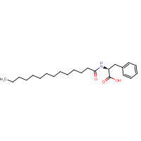 68792-49-4 (2S)-3-phenyl-2-(tetradecanoylamino)propanoic acid chemical structure