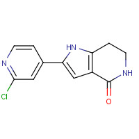 724726-05-0 2-(2-chloropyridin-4-yl)-6,7-dihydro-1H-pyrrolo[3,2-c]pyridin-4(5H)-one chemical structure