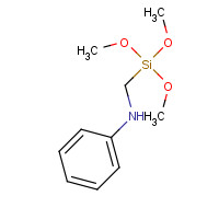 77855-73-3 N-((Trimethoxysilyl)methyl)aniline chemical structure