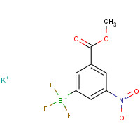 850623-56-2 Potassium (3-methoxycarbonyl-5-nitrophenyl)trifluoroborate chemical structure