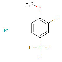 850623-62-0 Potassium (3-fluoro-4-methoxyphenyl)trifluoroborate chemical structure