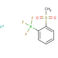 850623-65-3 Potassium (2-methysulphonylphenyl)trifluoroborate chemical structure