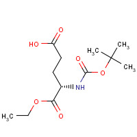 86938-17-2 (S)-4-((tert-Butoxycarbonyl)amino)-5-ethoxy-5-oxopentanoic acid chemical structure