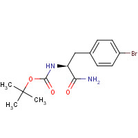 869569-99-3 (S)-tert-Butyl (1-amino-3-(4-bromophenyl)-1-oxopropan-2-yl)carbamate chemical structure