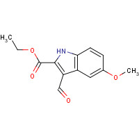 36820-78-7 ethyl 3-formyl-5-methoxy-1H-indole-2-carboxylate chemical structure