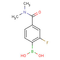 874289-30-2 4-(DIMETHYLCARBAMOYL)-2-FLUOROPHENYLBORONIC ACID chemical structure