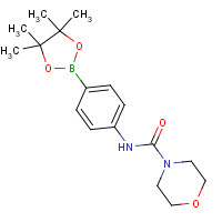 874290-97-8 N-(4-(4,4,5,5-Tetramethyl-1,3,2-dioxaborolan-2-yl)phenyl)morpholine-4-carboxamide chemical structure