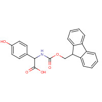 879500-54-6 2-((((9H-Fluoren-9-yl)methoxy)carbonyl)amino)-2-(4-hydroxyphenyl)acetic acid chemical structure