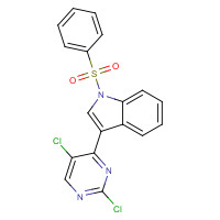 882562-40-5 3-(2,5-Dichloropyrimidin-4-yl)-1-(phenylsulfonyl)-1H-indole chemical structure