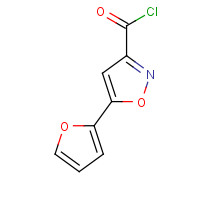 88958-33-2 5-(2-furyl)isoxazole-3-carbonyl chloride chemical structure