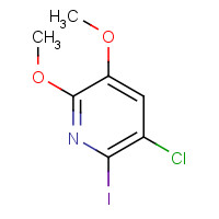 910616-72-7 3-chloro-2-iodo-5,6-dimethoxypyridine chemical structure