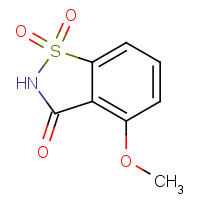 92115-37-2 1,2-Benzisothiazol-3(2H)-one, 4-methoxy-, 1,1-dioxide chemical structure
