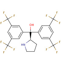 948595-00-4 (2R)-bis(3,5-bis(trifluoromethyl)phenyl)(pyrrolidin-2-yl)methanol chemical structure