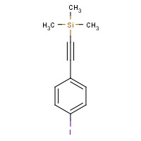 134856-58-9 2-(4-iodophenyl)ethynyl-trimethylsilane chemical structure