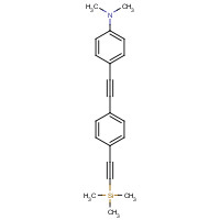 910467-59-3 N,N-Dimethyl-4-((4-((trimethylsilyl)ethynyl)phenyl)ethynyl)aniline chemical structure