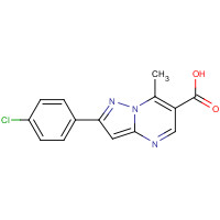 203120-19-8 2-(4-chlorophenyl)-7-methylpyrazolo[1,5-a]pyrimidine-6-carboxylic acid chemical structure