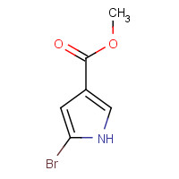 16420-39-6 methyl 5-bromo-1H-pyrrole-3-carboxylate chemical structure
