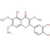 14965-20-9 2-(3,4-dihydroxyphenyl)-5-hydroxy-3,6,7-trimethoxychromen-4-one chemical structure