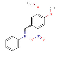 63190-11-4 (3,4-dimethoxy-6-nitro-benzyliden)-aniline chemical structure