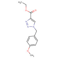 81581-05-7 ethyl 1-[(4-methoxyphenyl)methyl]triazole-4-carboxylate chemical structure