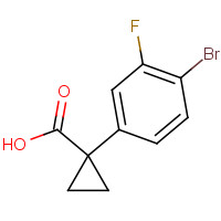 749269-74-7 1-(4-bromo-3-fluorophenyl)cyclopropane-1-carboxylic acid chemical structure