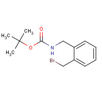 220364-33-0 tert-butyl N-[[2-(bromomethyl)phenyl]methyl]carbamate chemical structure