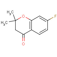 111477-98-6 7-fluoro-2,2-dimethyl-3H-chromen-4-one chemical structure