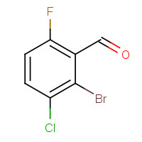 1056264-66-4 2-bromo-3-chloro-6-fluorobenzaldehyde chemical structure