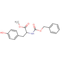 124456-04-8 methyl 3-(4-hydroxyphenyl)-2-(phenylmethoxycarbonylamino)propanoate chemical structure