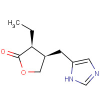 127-67-3 (3S,4R)-3-ethyl-4-(1H-imidazol-5-ylmethyl)oxolan-2-one chemical structure