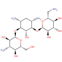 8063-07-8 (2R,3S,4S,5R,6R)-2-(aminomethyl)-6-[(1R,2R,3S,4R,6S)-4,6-diamino-3-[(2S,3R,4S,5S,6R)-4-amino-3,5-dihydroxy-6-(hydroxymethyl)oxan-2-yl]oxy-2-hydroxycyclohexyl]oxyoxane-3,4,5-triol chemical structure