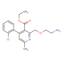 113994-36-8 ethyl 2-(2-aminoethoxymethyl)-4-(2-chlorophenyl)-6-methylpyridine-3-carboxylate chemical structure