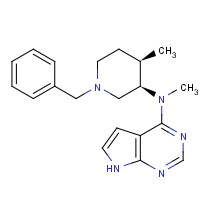 477600-73-0 N-[(3R,4R)-1-benzyl-4-methylpiperidin-3-yl]-N-methyl-7H-pyrrolo[2,3-d]pyrimidin-4-amine chemical structure