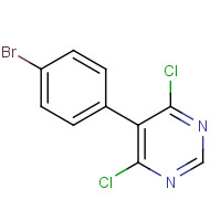146533-41-7 5-(4-bromophenyl)-4,6-dichloropyrimidine chemical structure