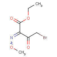 60845-87-6 ethyl 4-bromo-2-methoxyimino-3-oxobutanoate chemical structure