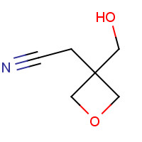 42941-62-8 2-[3-(hydroxymethyl)oxetan-3-yl]acetonitrile chemical structure
