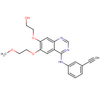 183320-29-8 2-[4-(3-ethynylanilino)-6-(2-methoxyethoxy)quinazolin-7-yl]oxyethanol chemical structure