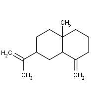 17066-67-0 8a-methyl-5-methylidene-3-prop-1-en-2-yl-1,2,3,4,4a,6,7,8-octahydronaphthalene chemical structure