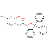 132336-30-2 4-amino-1-[(2S)-2-hydroxy-3-trityloxypropyl]pyrimidin-2-one chemical structure