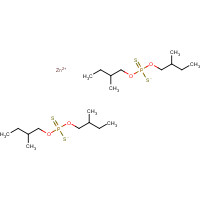64191-10-2 zinc;bis(2-methylbutoxy)-sulfanylidene-sulfido-$l^{5}-phosphane chemical structure