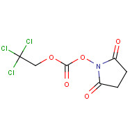 66065-85-8 (2,5-dioxopyrrolidin-1-yl) 2,2,2-trichloroethyl carbonate chemical structure