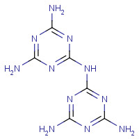 3576-88-3 2-N-(4,6-diamino-1,3,5-triazin-2-yl)-1,3,5-triazine-2,4,6-triamine chemical structure