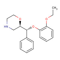 98769-81-4 (2R)-2-[(R)-(2-ethoxyphenoxy)-phenylmethyl]morpholine chemical structure