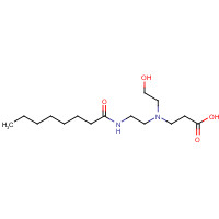 64265-45-8 3-[2-hydroxyethyl-[2-(octanoylamino)ethyl]amino]propanoic acid chemical structure